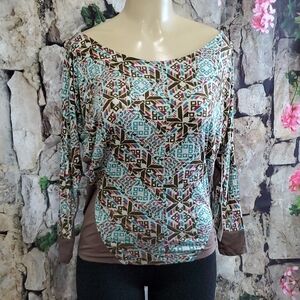 New Soul Revival Long Sleeve Scoop Neck Top Size XS